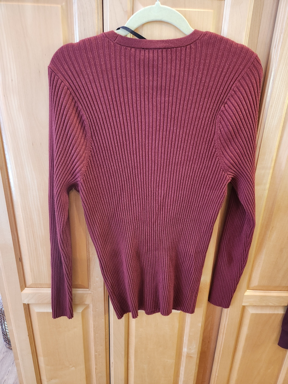 Torrid Ribbed Button-Front Sweater Cardigan - Rust - Picture 2 of 8